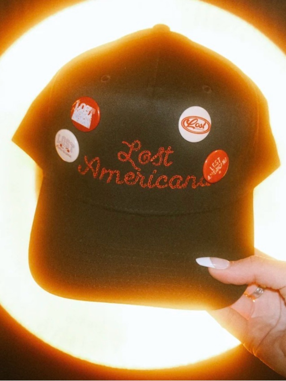 MGK Lost Americana Pinned Twill Trucker Hat NWOT